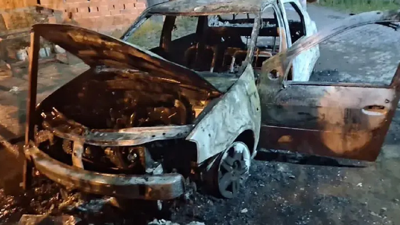 Korgan’da Sendika Başkanının Aracına Kundaklama Şoku
